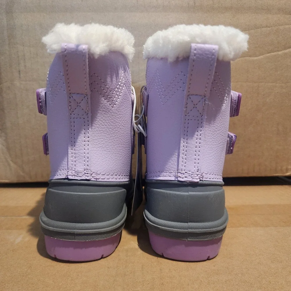 Cat & Jack Kids Purple Waterproof Winter Snow Boots Size 7 Thermolite Insulated